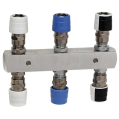 Gasblock med flödesväljare